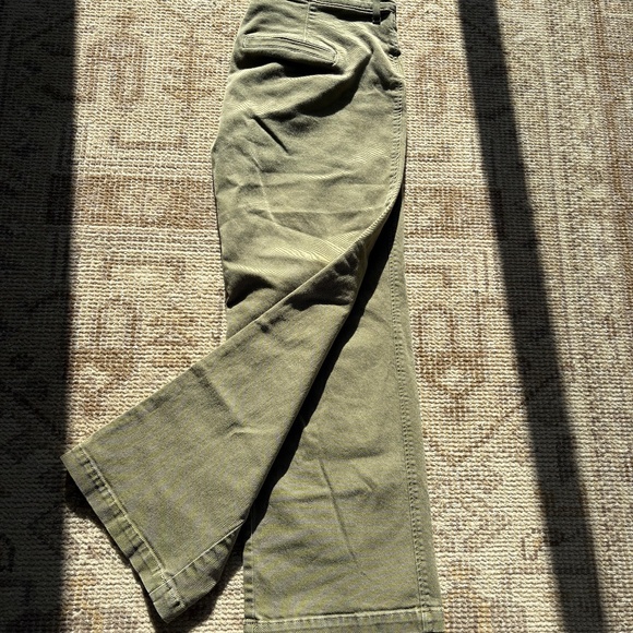AYR Khaki Green Twill Wide Leg pants - - Picture 5 of 5